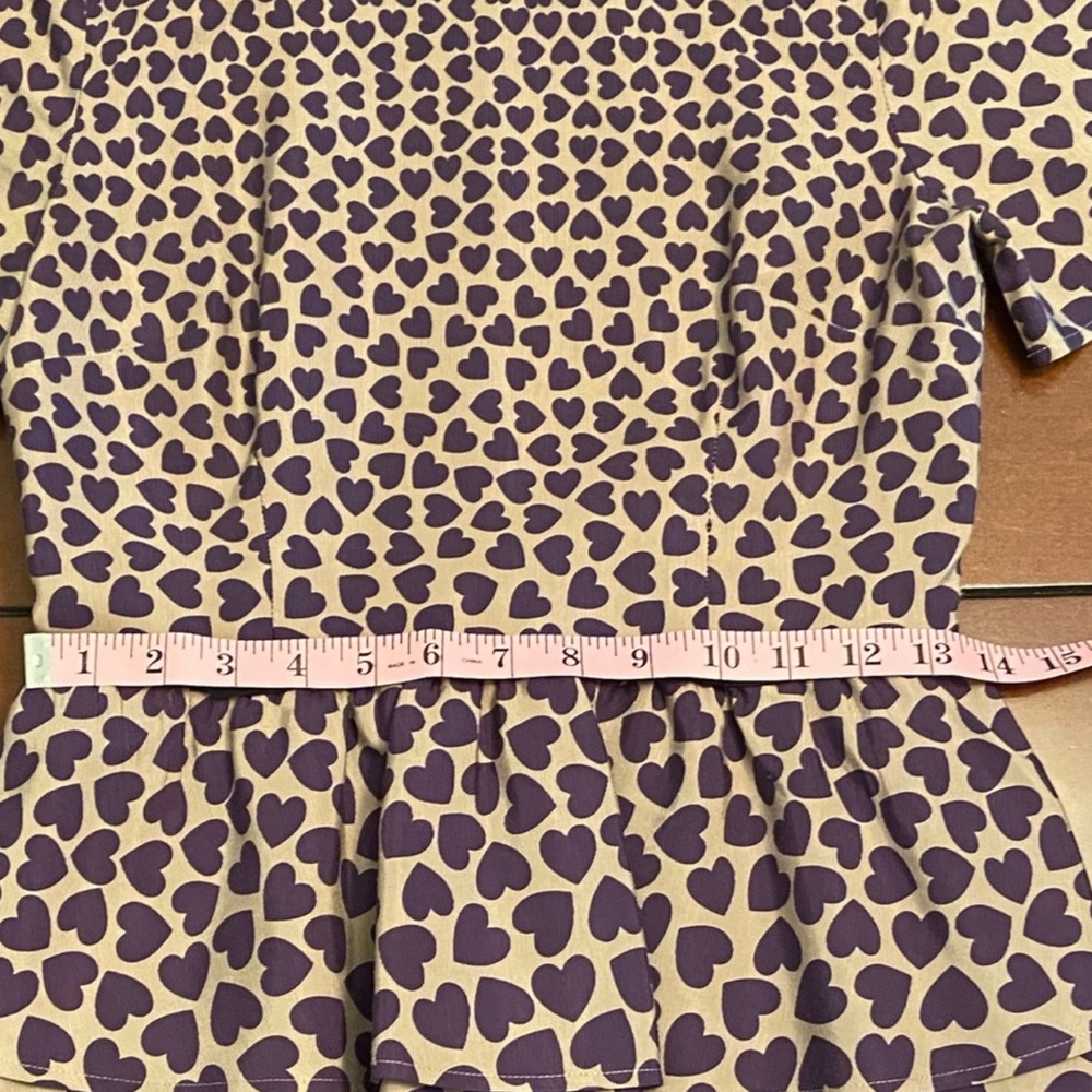ASOS Peplum Style Heart Dress Size 6 - Picture 3 of 4